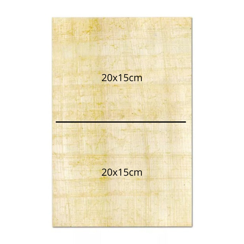 Pack of 25 papyrus sheets 20x15cm