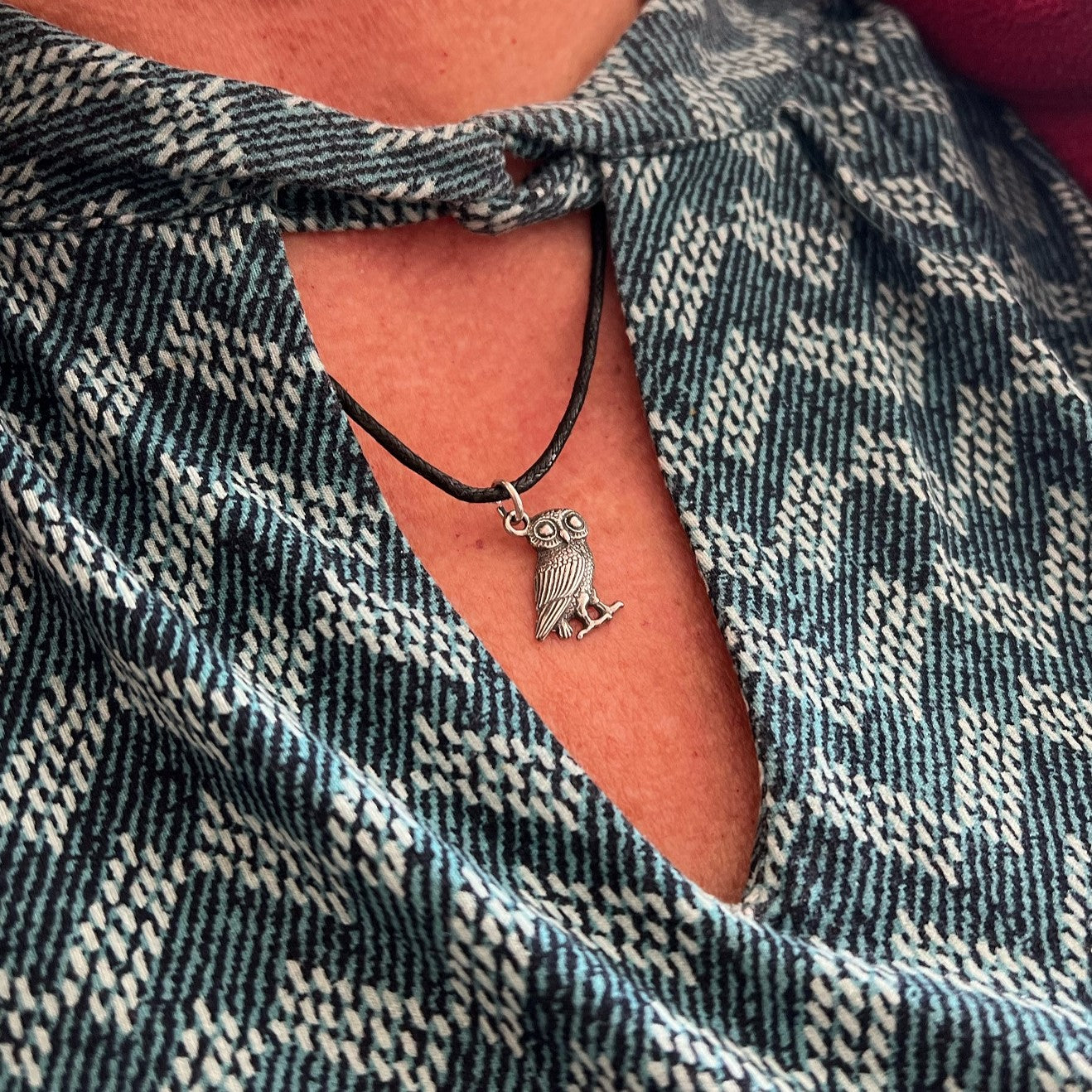 Greek Owl Pendant