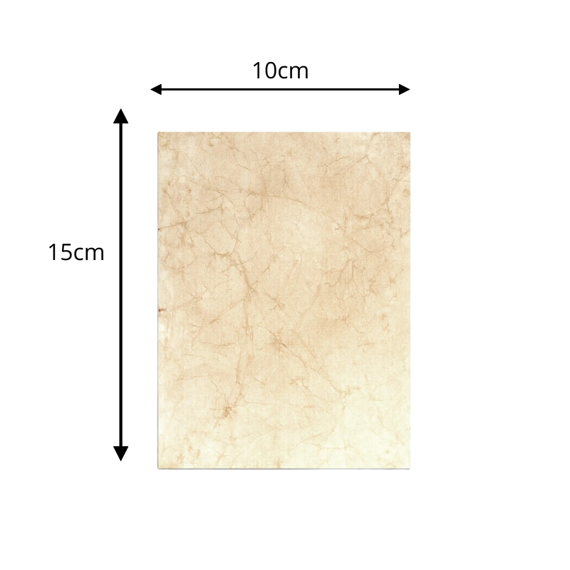 Hoja de pergamino 15x10cm