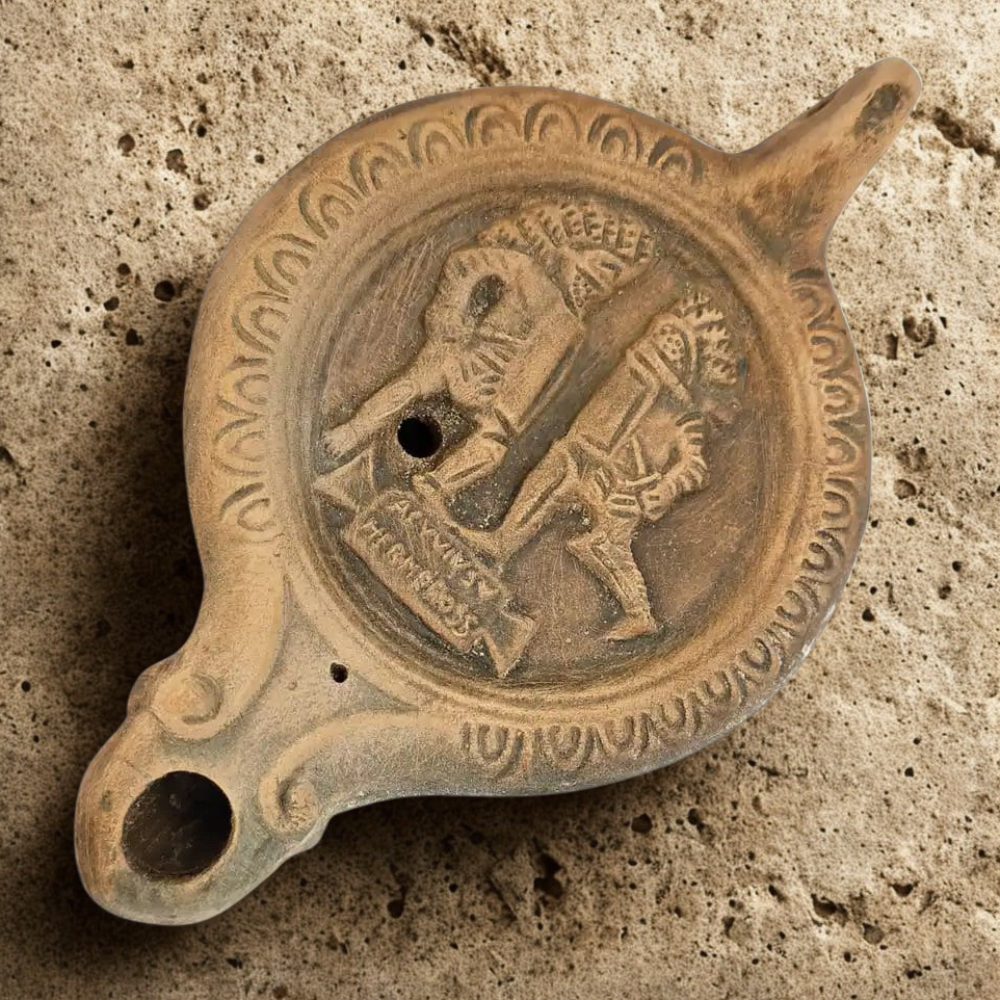 Lucerna Gladiadores Tabula Ansata – Vita Romana