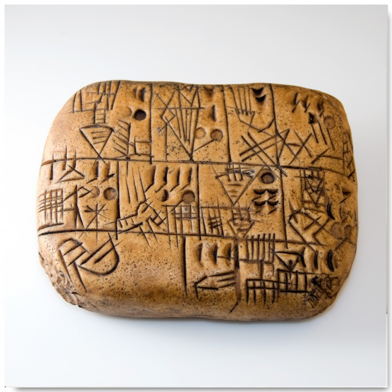 cuneiform writing tablet