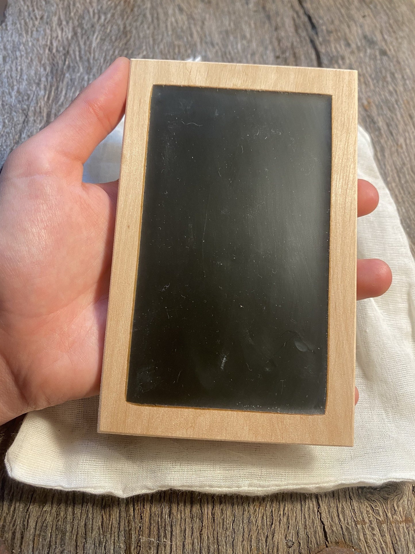 Black wax tablet 9 x 14 cm