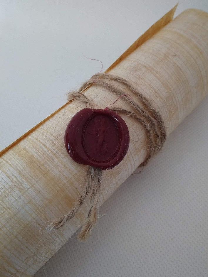 Stamp for papyrus rolls