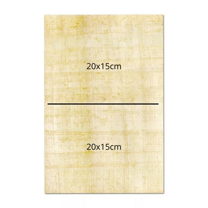 Pack of 25 papyrus sheets 20x15cm