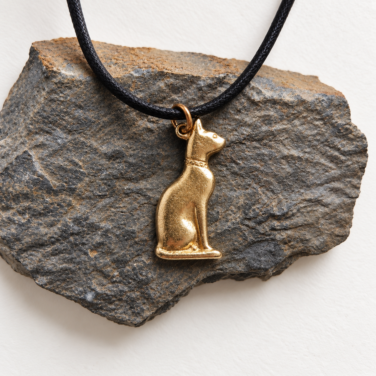 Conjunto Gatos Egipcios · Colgante y pendientes