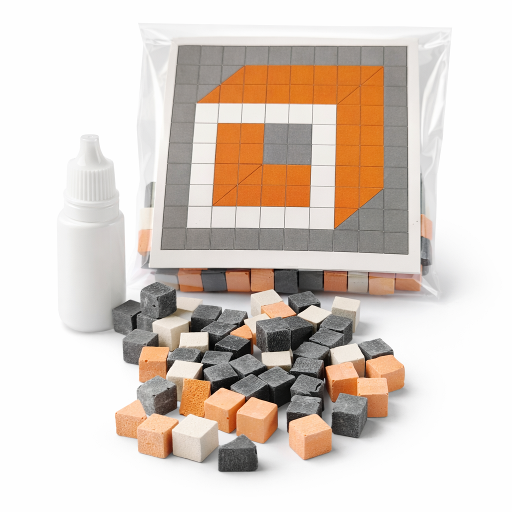 Kit Mosaico Cubo Geométrico 3D