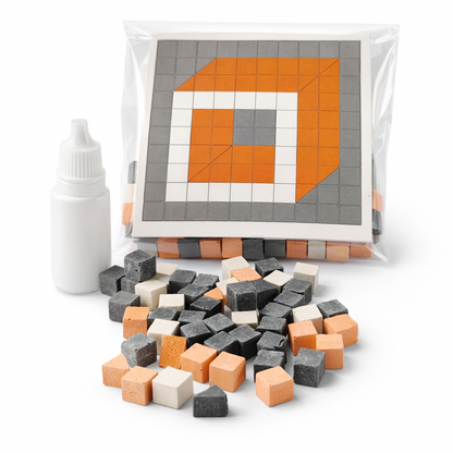 Kit Mosaico Cubo Geométrico 3D