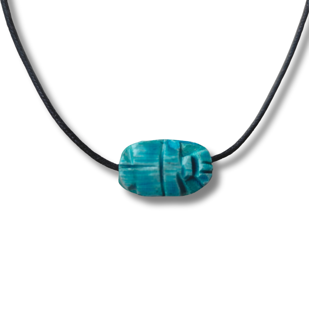 Colgante Escarabajo Egipcio turquesa